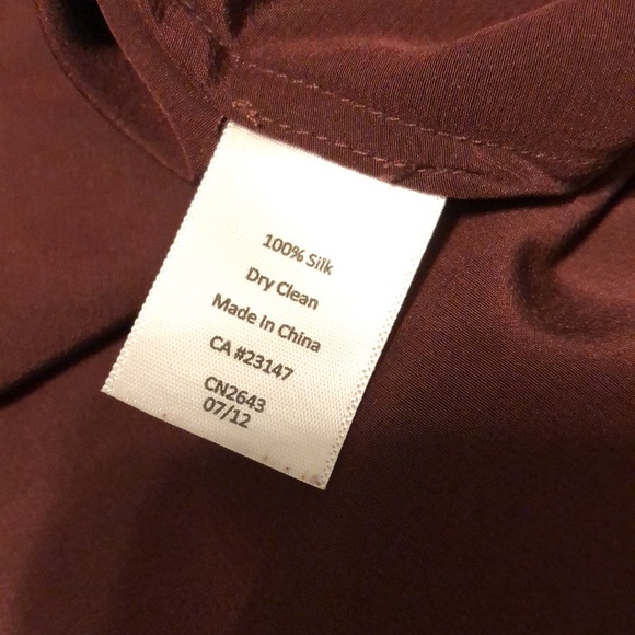 Talbots Long-Sleeve Silk Tunic - Picture 5 of 5